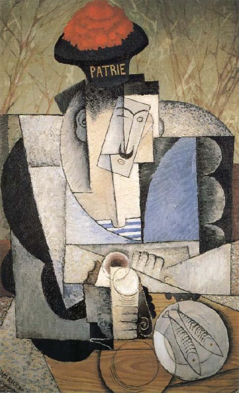 The Sailor is having the meal, Diego Rivera